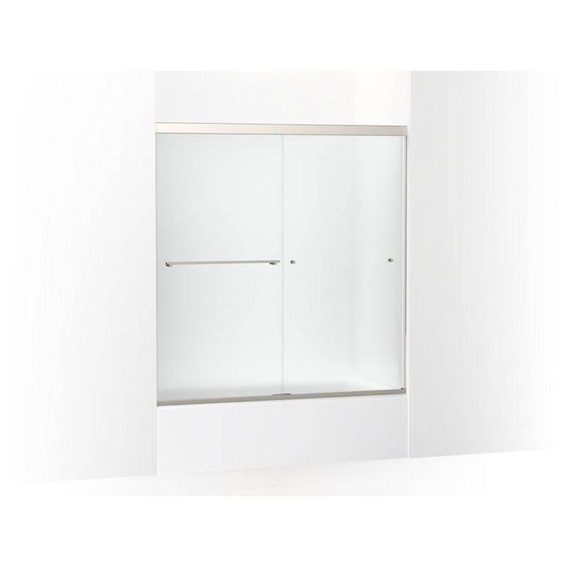 Revel® Sliding bath door, 62'' H x 56-5/8 - 59-5/8'' W, with 5/16'' thick Frosted-shop