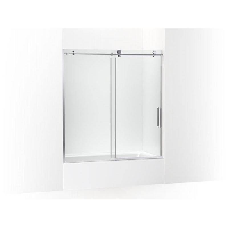 Composed 62 in. H Sliding Bath Door With 3/8 in. Thick Glass-shop