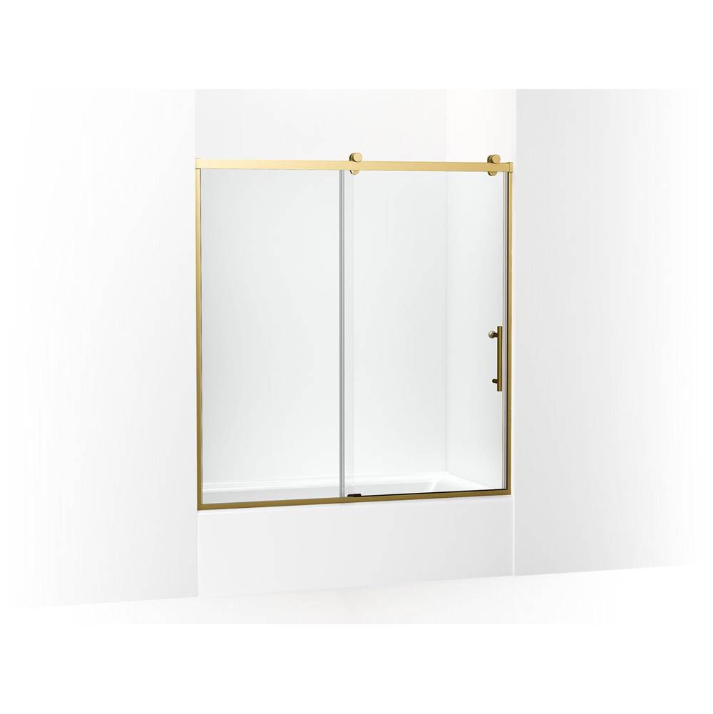 Rely 62-1/2 in. H Sliding Bath Door With 3/8 in. -Thick Glass-shop
