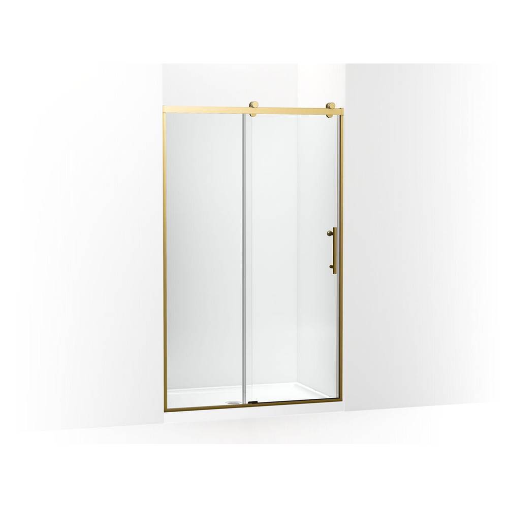Rely® 77'' H sliding shower door with 3/8''-thick glass-related