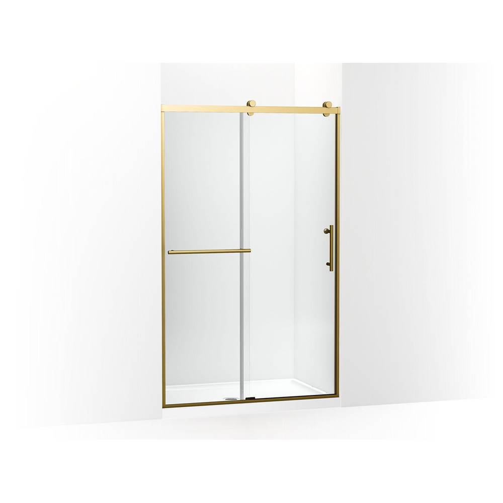 Rely® 77'' H sliding shower door with 3/8''-thick glass-shop