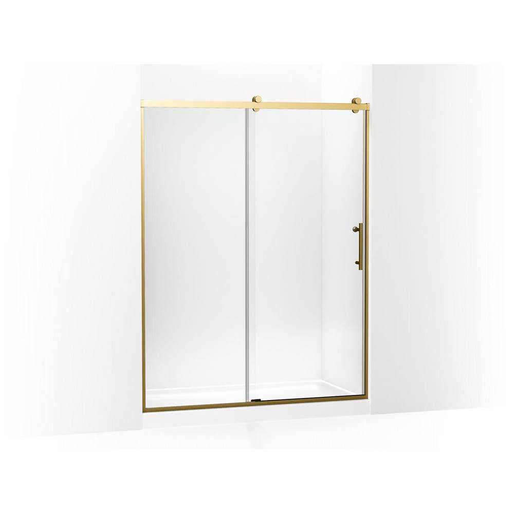 Rely® 77'' H sliding shower door with 3/8''-thick glass-shop