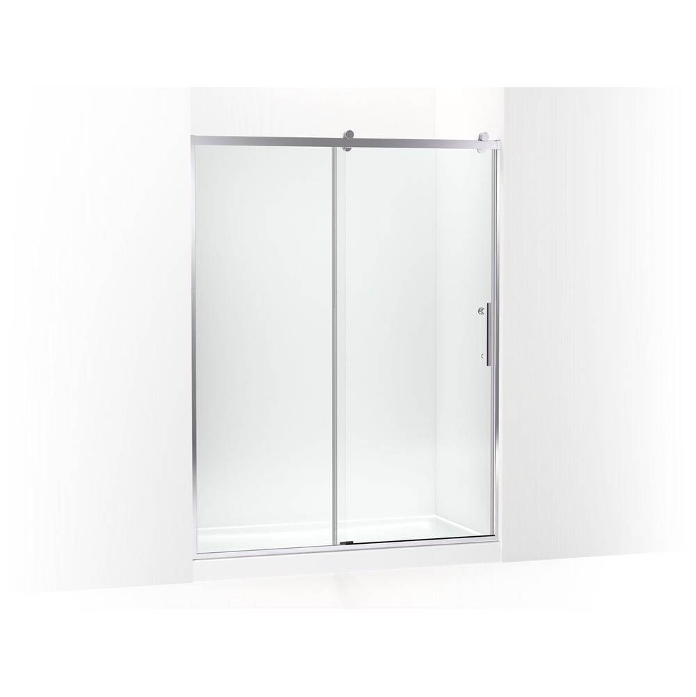 Rely® 77'' H sliding shower door with 3/8''-thick glass-related
