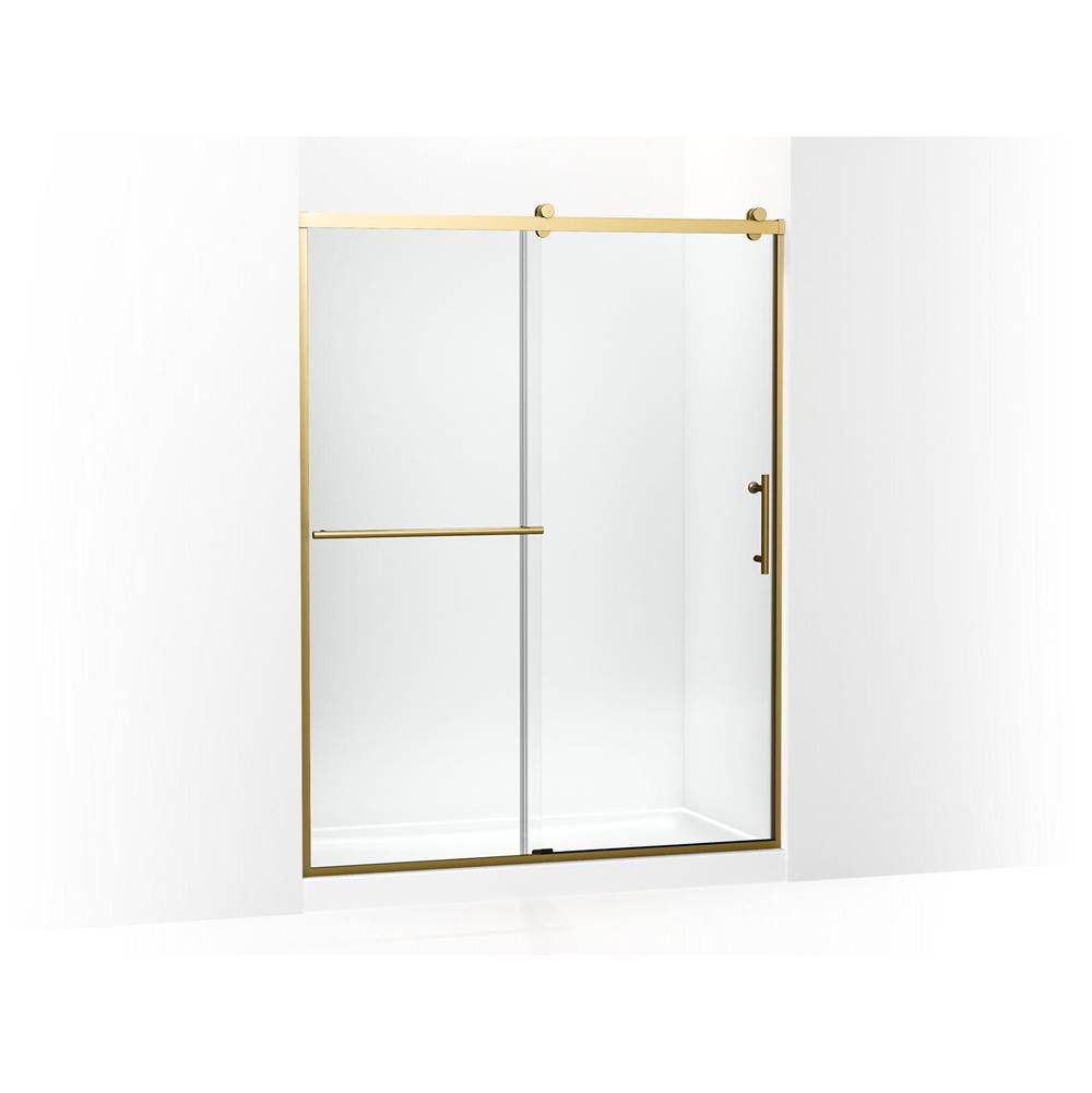 Rely® 77'' H sliding shower door with 3/8''-thick glass-shop