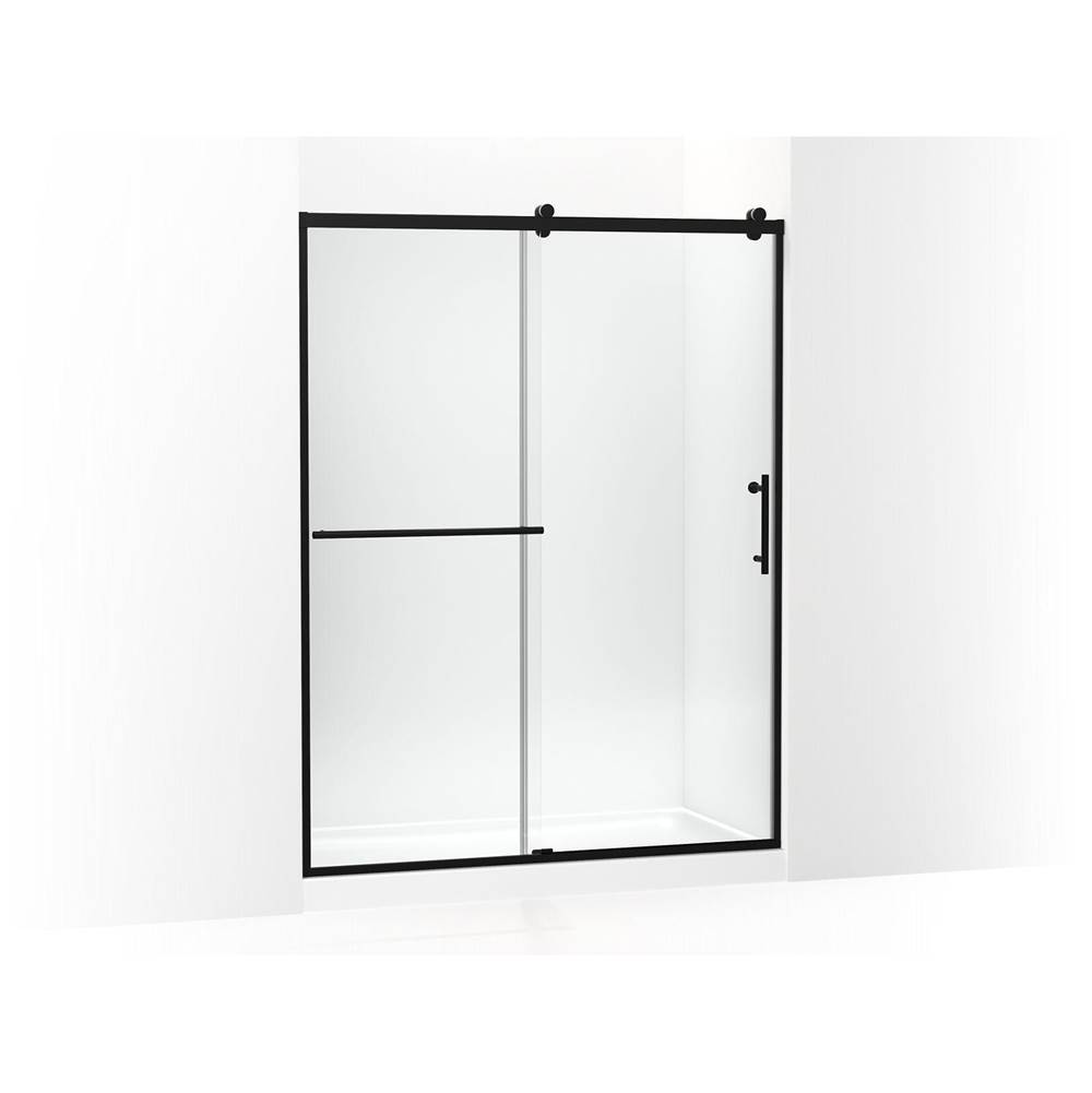 Rely® 77'' H sliding shower door with 3/8''-thick glass-shop
