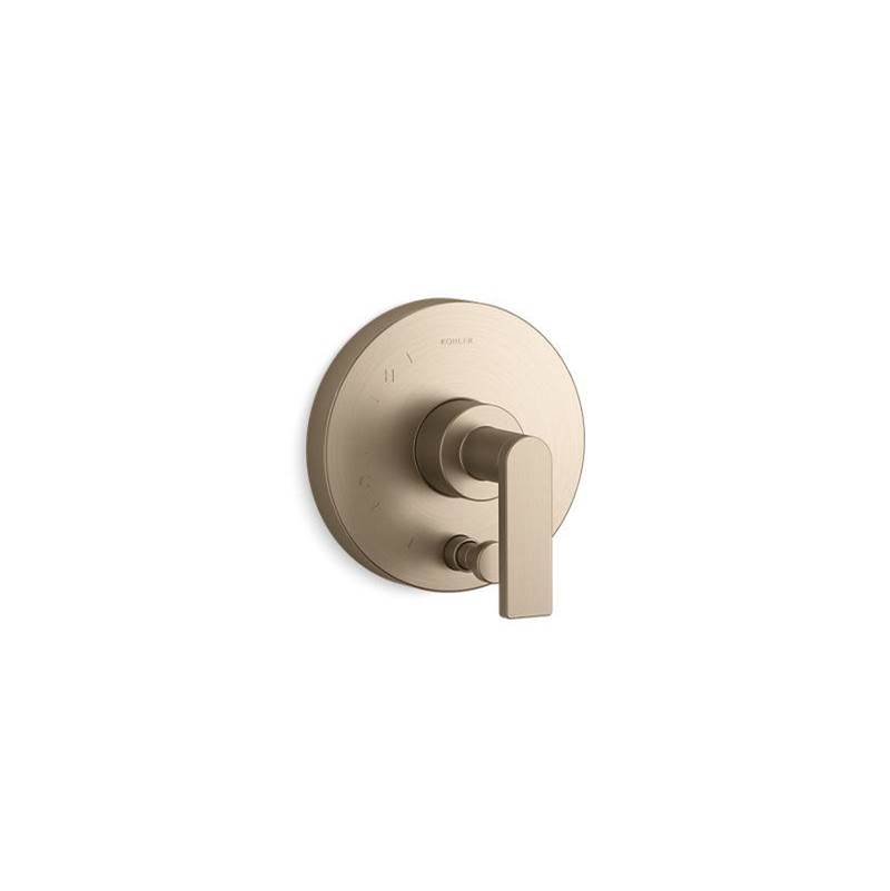 Composed Rite-Temp Valve Trim With Push-Button Diverter And Lever Handle-related