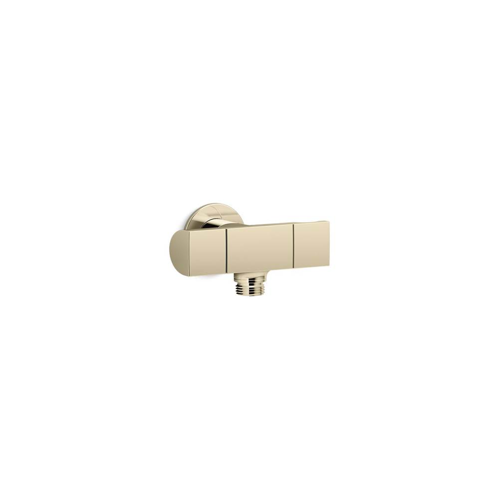 Exhale® Wall-mount handshower holder with supply elbow and volume control-related