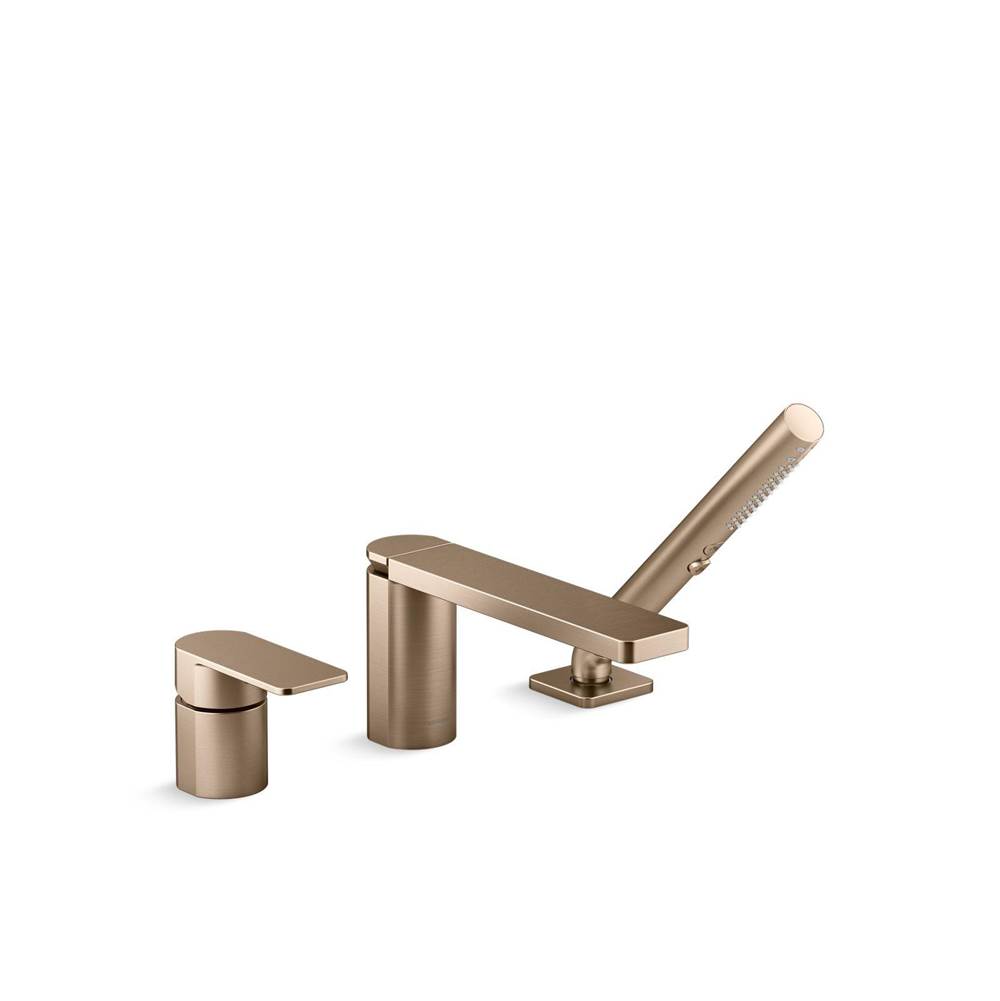 Parallel® Deck-mount bath faucet with handshower-shop