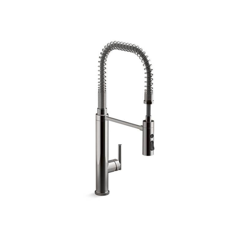 Purist® Semi-professional kitchen sink faucet with three-function sprayhead-shop