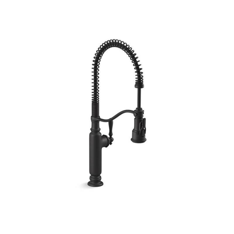 Tournant® Semi-professional kitchen sink faucet with three-function sprayhead-shop