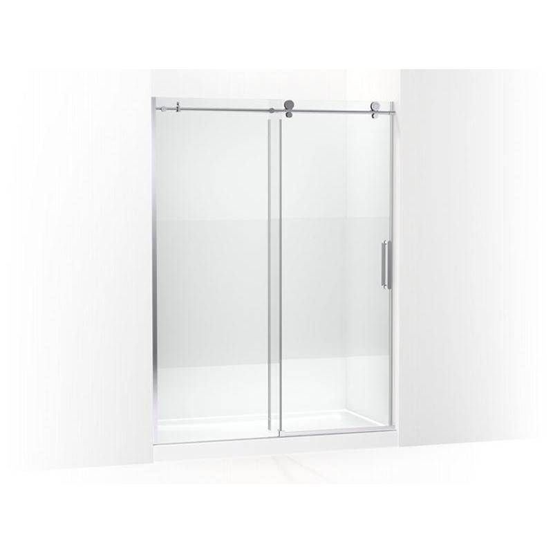 Composed 78 in. Sliding Shower Door With 3/8 in. Thick Glass-related