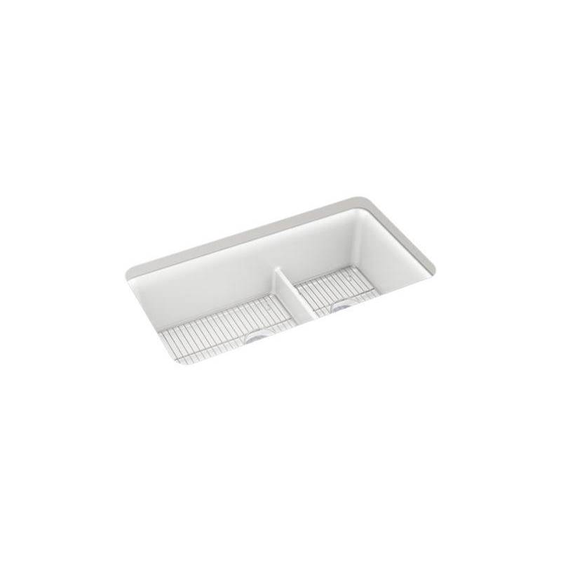 Cairn® Smart Divide® 33-1/2' undermount double-bowl kitchen sink-related