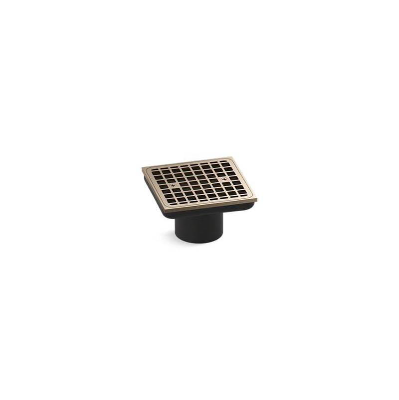 Clearflo Square Brass Tile-In Shower Drain (Drain Body Not Included)-shop