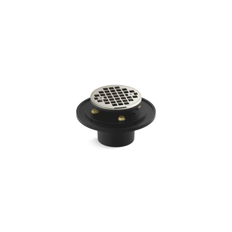 Clearflo Round Brass Tile-In Shower Drain-shop