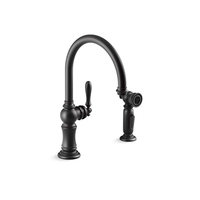 Artifacts Single-Handle Kitchen Sink Faucet With Two-Function Sprayhead-shop
