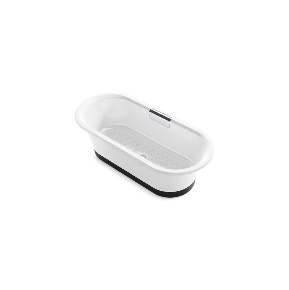 Volute™ 63'' x 28-3/8'' freestanding bath with base-shop