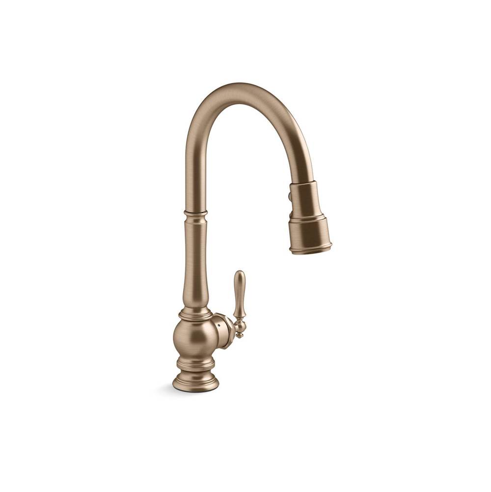 Artifacts® Touchless pull-down kitchen sink faucet with KOHLER® Konnect™ and thre-related