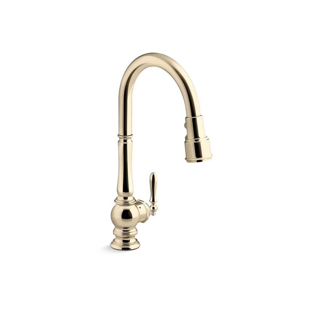 Artifacts® Touchless pull-down kitchen sink faucet with KOHLER® Konnect™ and thre-related