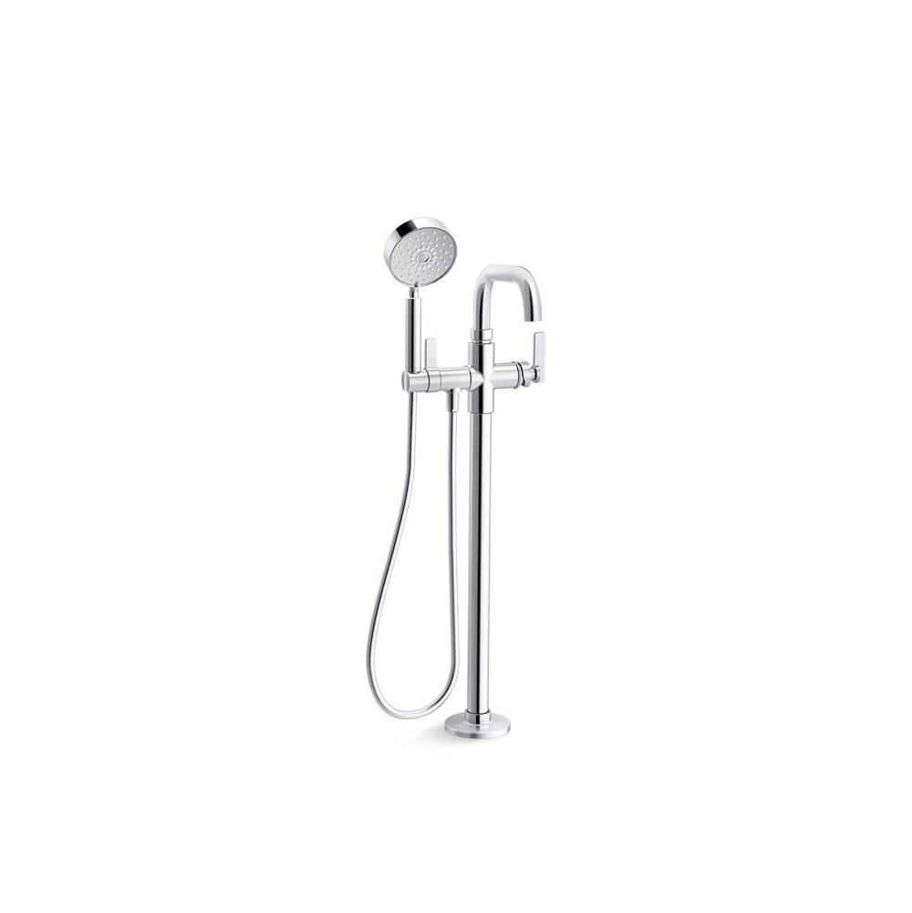 Castia™ by Studio McGee Floor-mount bath filler trim with handshower-shop