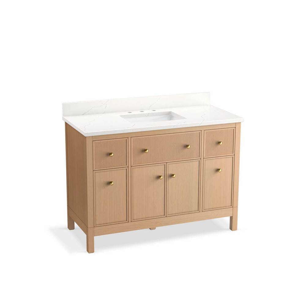 Malin™ by Studio McGee 48'' bathroom vanity cabinet with sink and quartz top-related