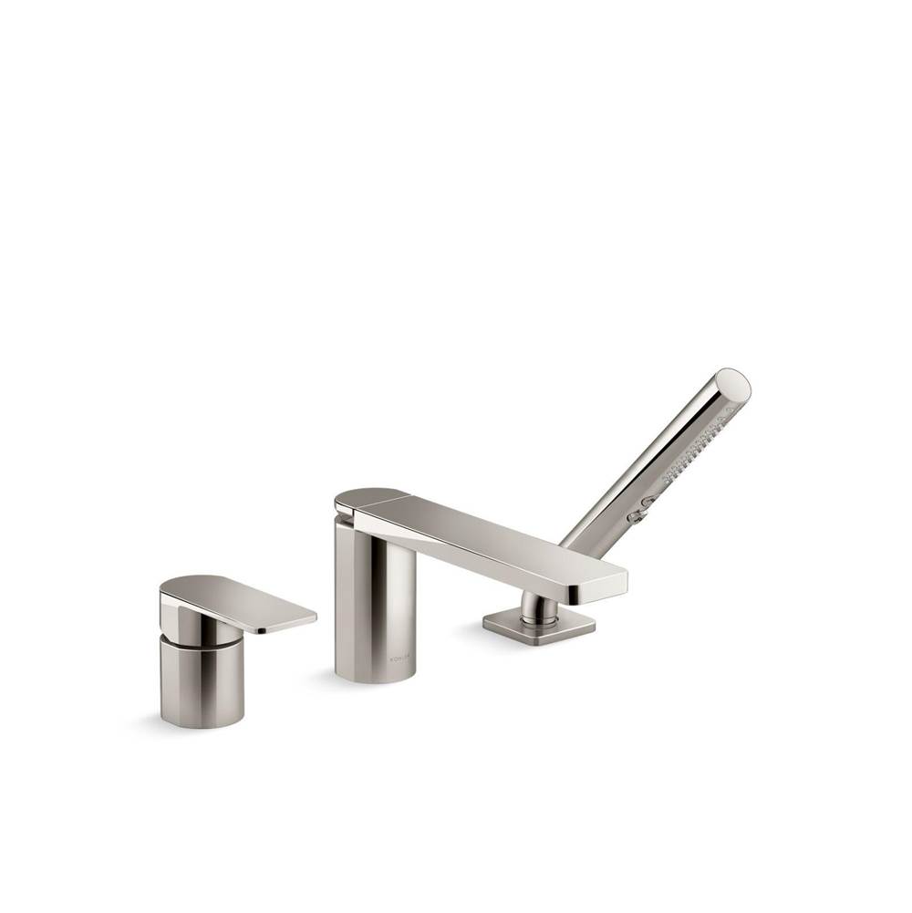 Parallel® Deck-mount bath faucet with handshower-shop