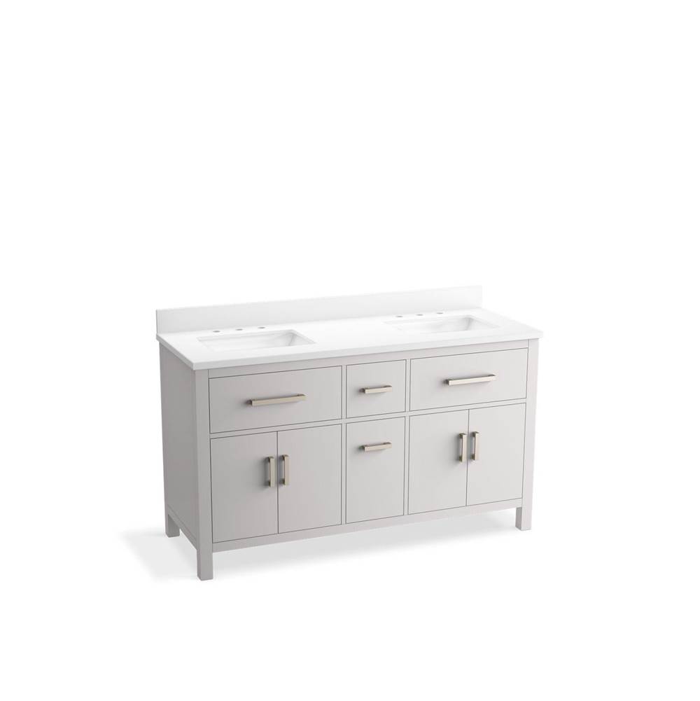 Kresla 60 in. Bathroom Vanity Cabinet With Sinks And Quartz Top-related