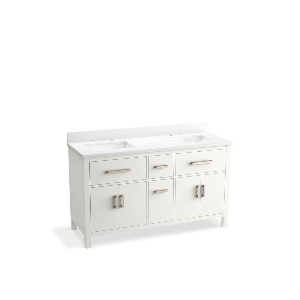Kresla 60 in. Bathroom Vanity Cabinet With Sinks And Quartz Top-related