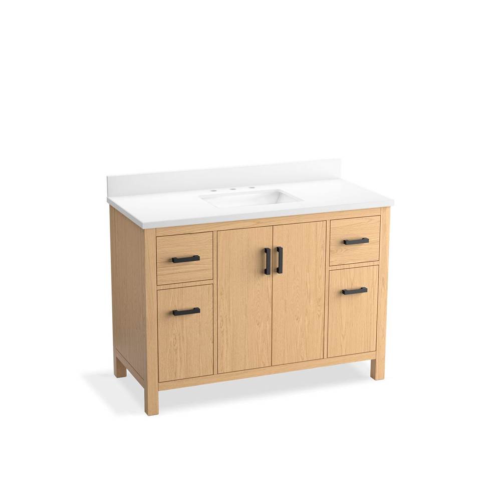Kresla 48 in. Bathroom Vanity Cabinet With Sink And Quartz Top-shop