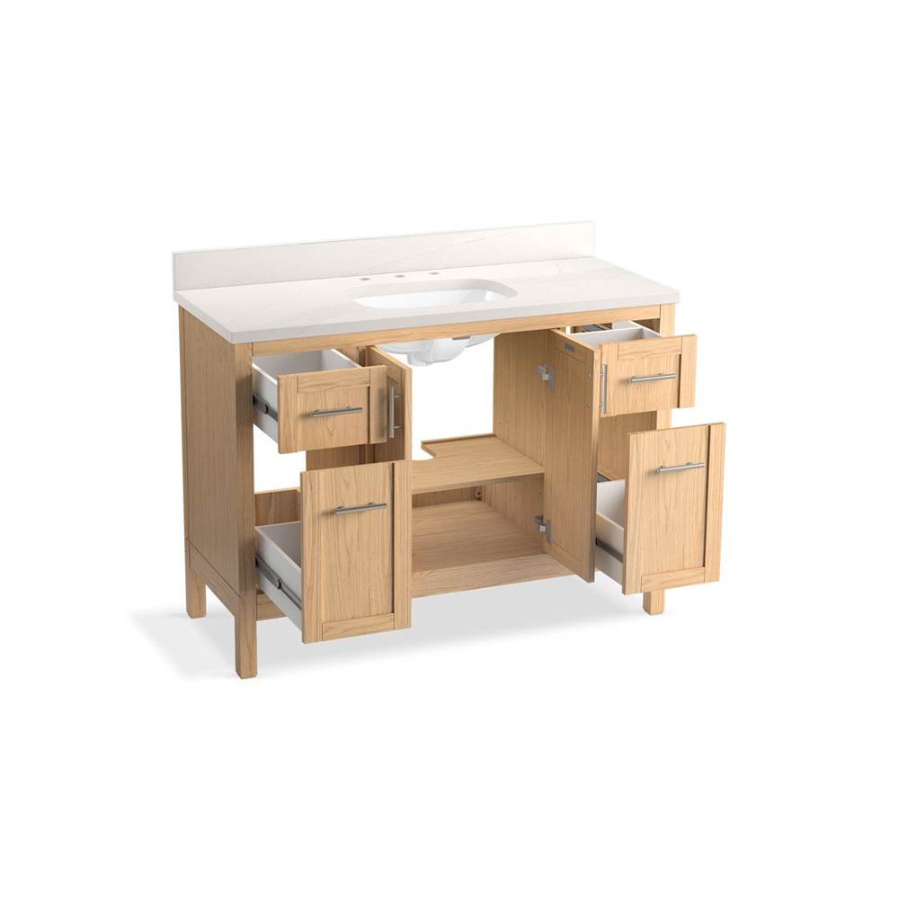 Hadron™ 48'' bathroom vanity cabinet with sink and quartz top-related