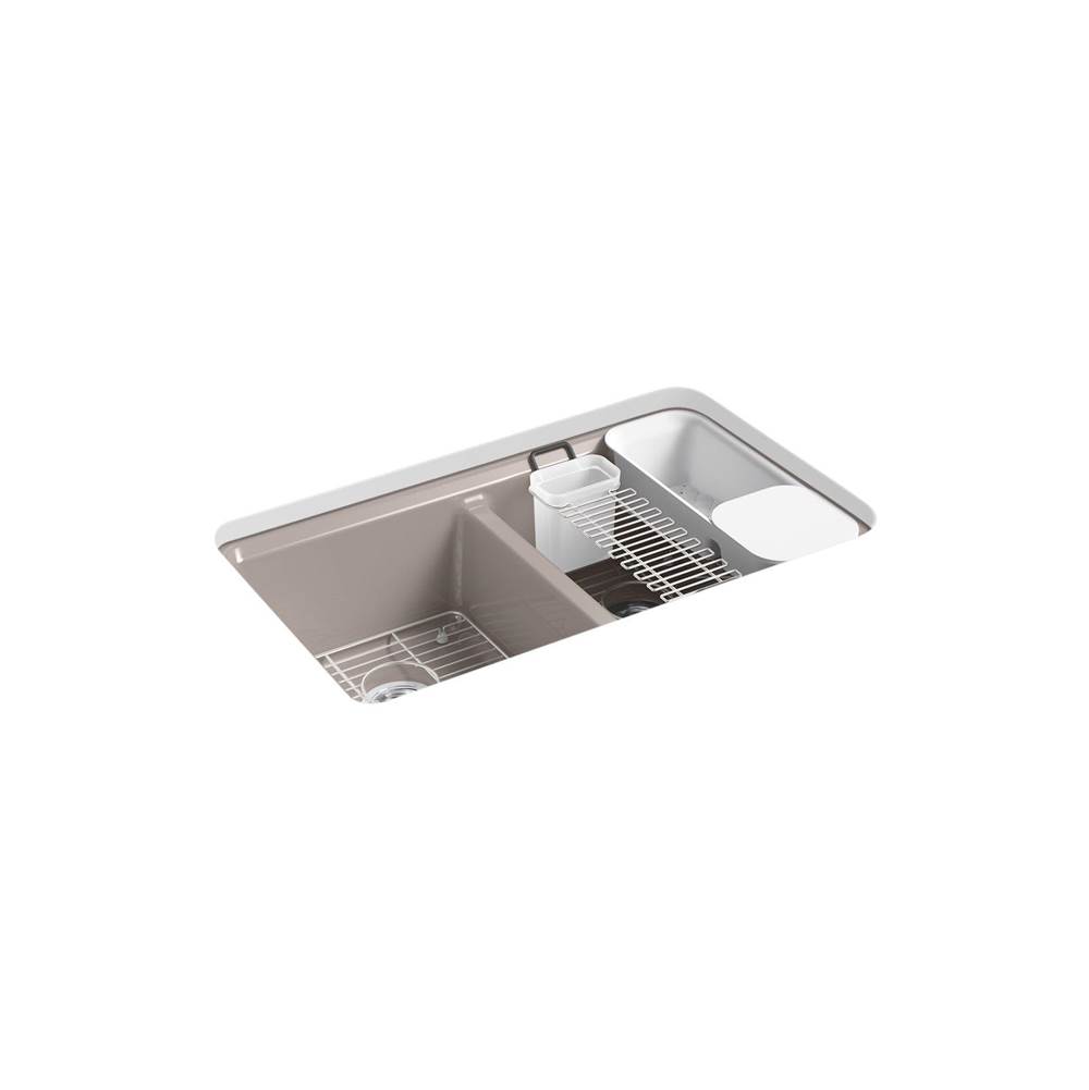Riverby 33 in. Undermount Double-Bowl Workstation Kitchen Sink-related