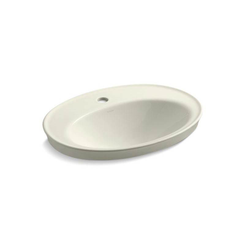 Serif® Drop-in bathroom sink with single faucet hole-shop