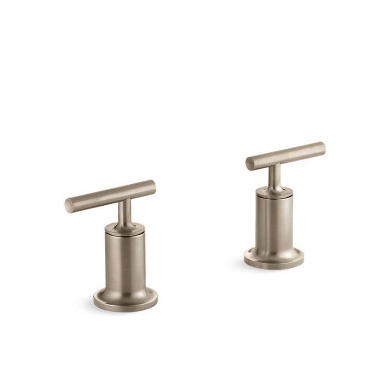 Purist® Deck- or wall-mount bath faucet handle trim with lever design-shop