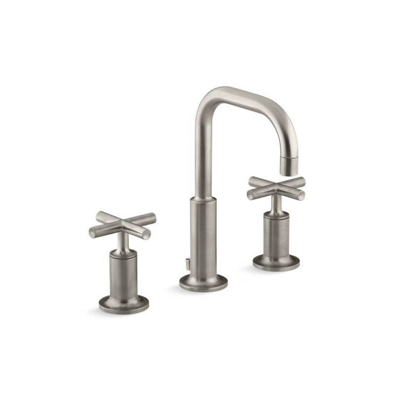 Purist® Widespread bathroom sink faucet with cross handles, 1.2 gpm-shop