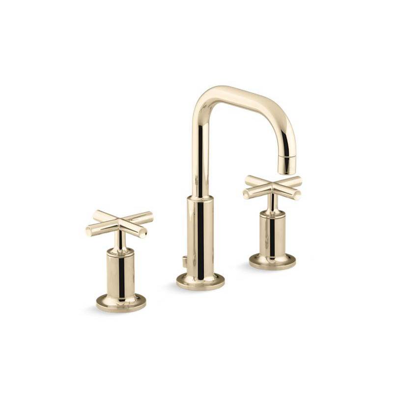 Purist® Widespread bathroom sink faucet with cross handles, 1.2 gpm-shop