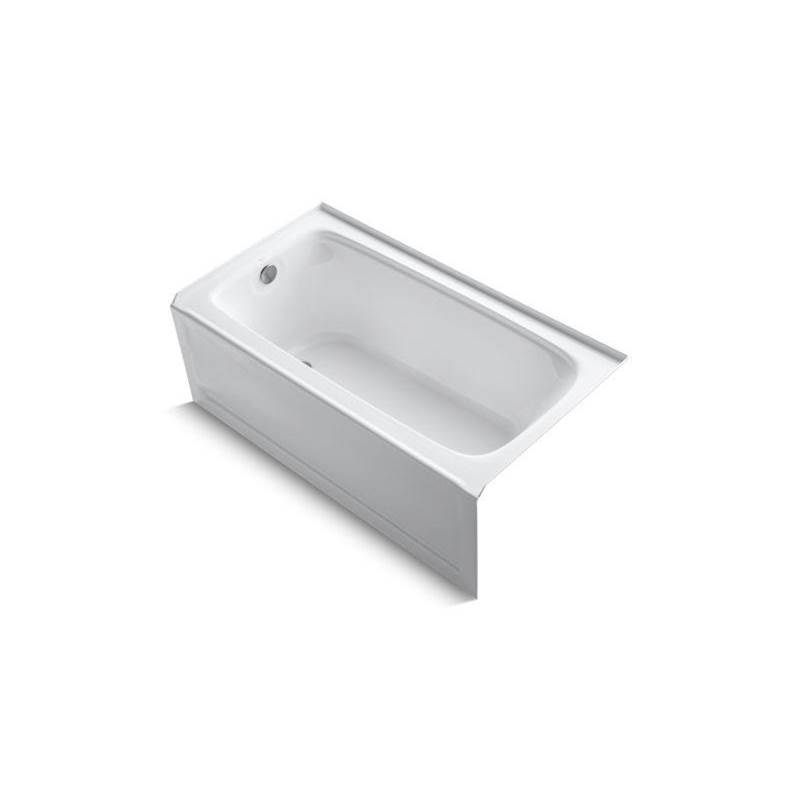 Bancroft® 60'' x 32'' alcove bath with integral apron, integral flange and left-h-related