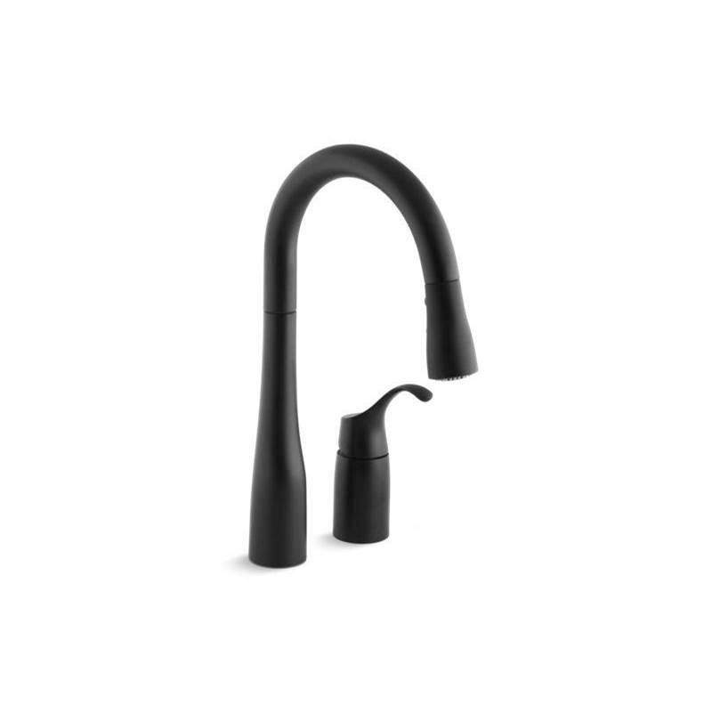 Simplice® Pull-down bar sink faucet with three-function sprayhead-related