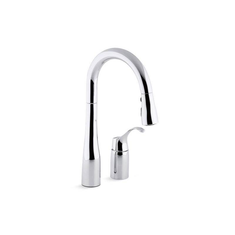 Simplice® Pull-down bar sink faucet with three-function sprayhead-shop