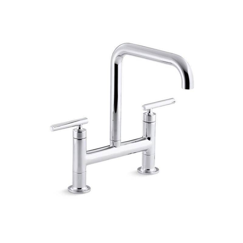 Purist® Two-hole bridge kitchen sink faucet-shop