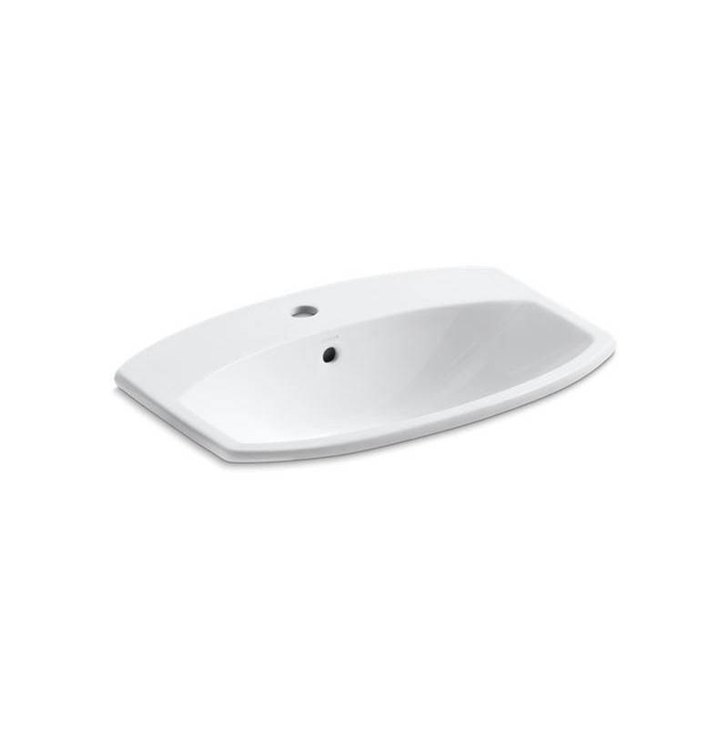 Cimarron® Drop-in bathroom sink with single faucet hole-shop
