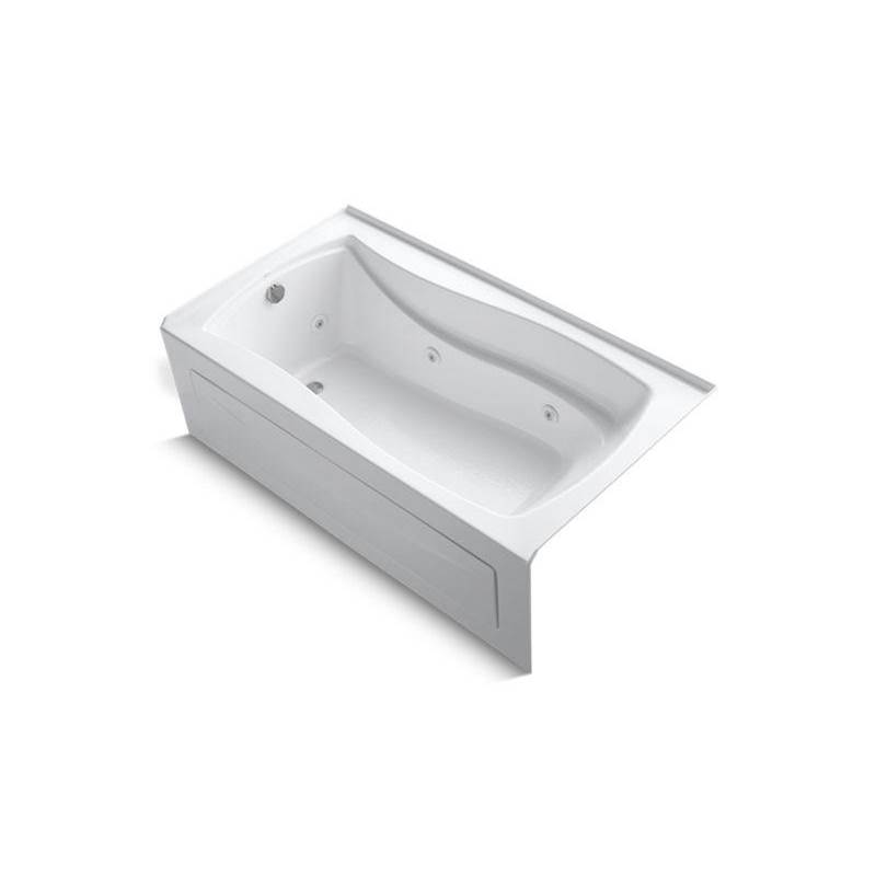 Mariposa® 66'' x 35-7/8'' alcove whirlpool with integral apron, integral flange, -shop