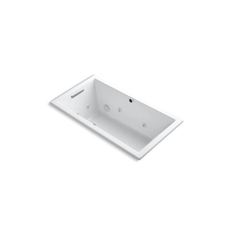 Underscore® 60'' x 32'' heated whirlpool bath with end drain-shop