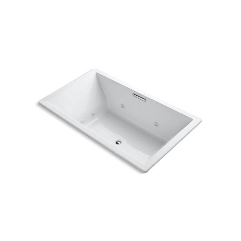 Underscore® 72'' x 42'' heated whirlpool bath with center drain-related