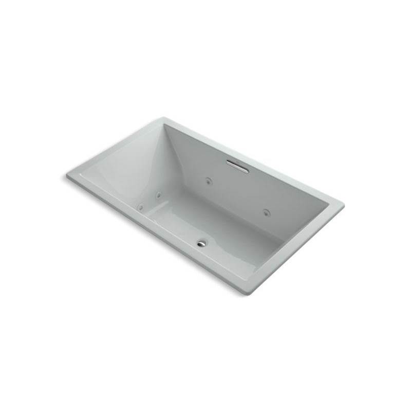 Underscore® 72'' x 42'' heated whirlpool bath with center drain-shop