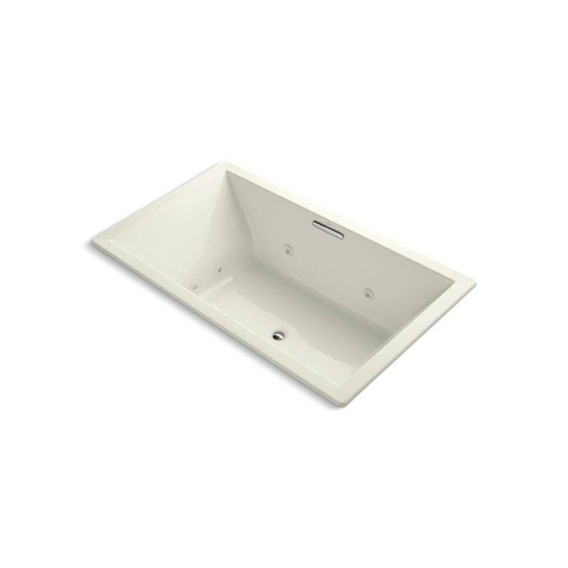 Underscore® 72'' x 42'' heated whirlpool bath with center drain-related