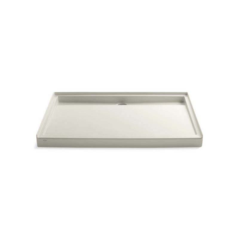 Groove® 60'' x 42'' single threshold rear center drain shower base-shop