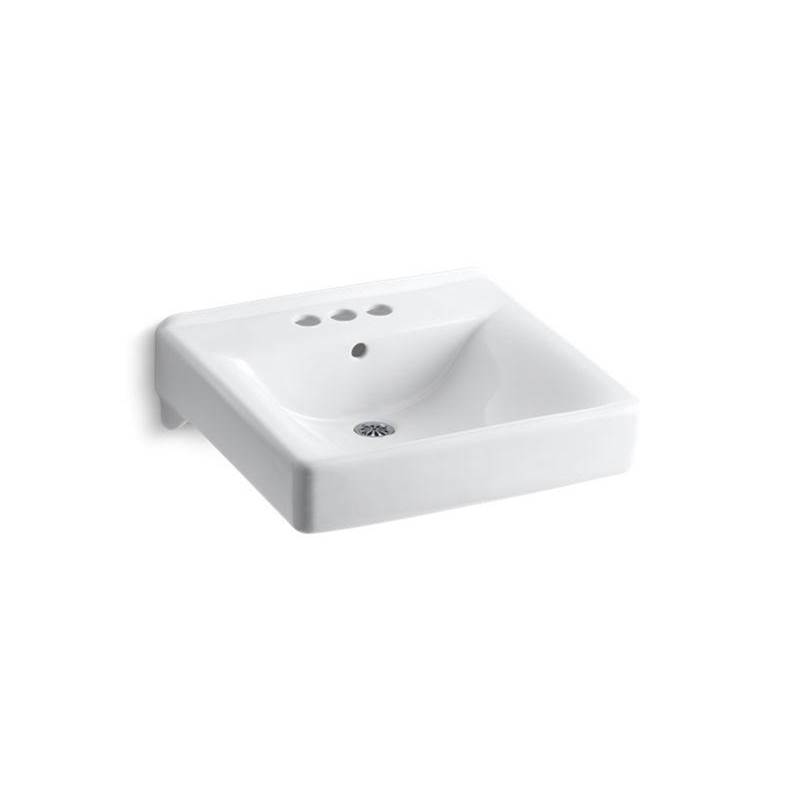 Soho® 20'' x 18'' wall-mount/concealed arm carrier arm bathroom sink with 4'' cen-related