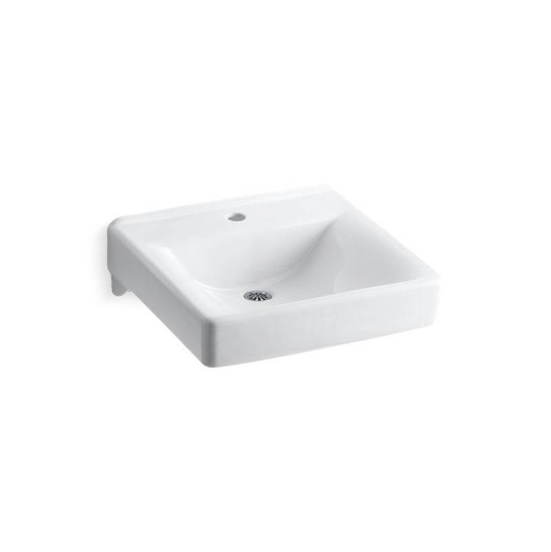 Soho® 20'' x 18'' wall-mount/concealed arm carrier bathroom sink with single fauc-shop