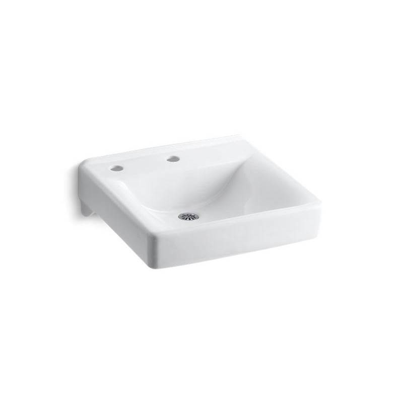 Soho® 20'' x 18'' wall-mount/concealed arm carrier bathroom sink with single fauc-shop
