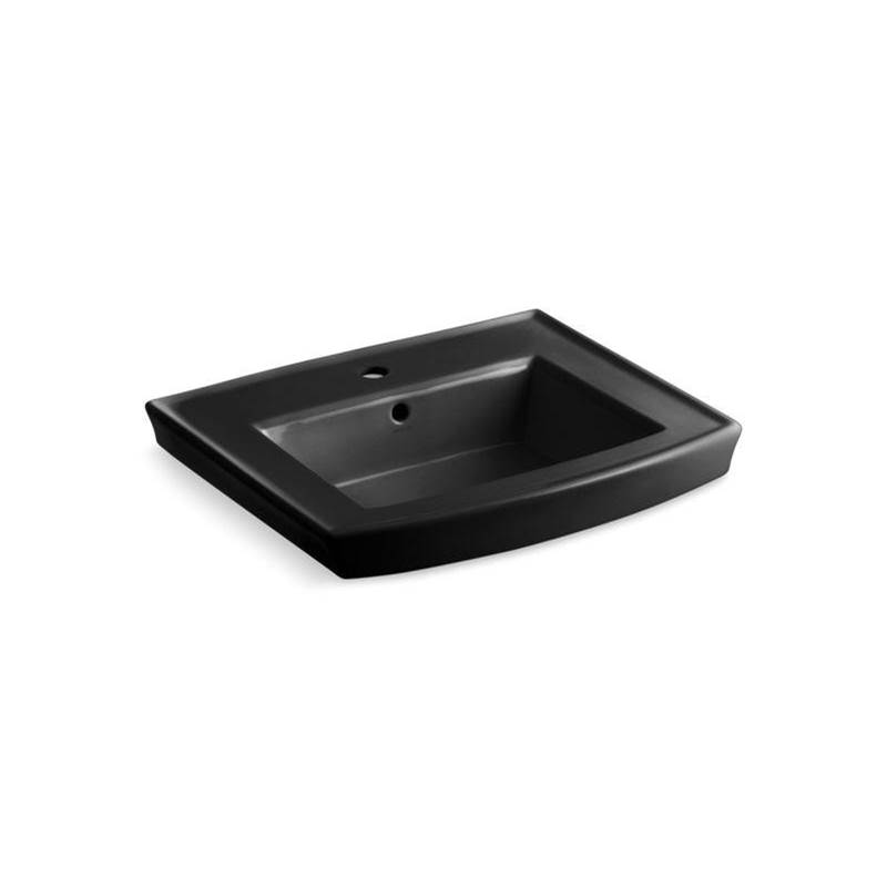 Archer® Pedestal bathroom sink with single faucet hole-shop