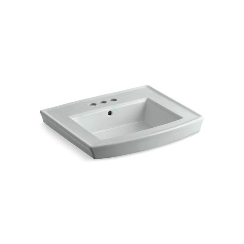 Archer® Pedestal bathroom sink with 4'' centerset faucet holes-related